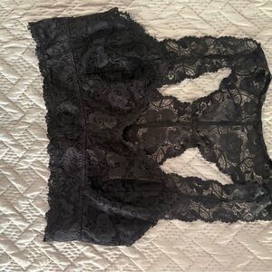 Anemone Black Lace Bralette
